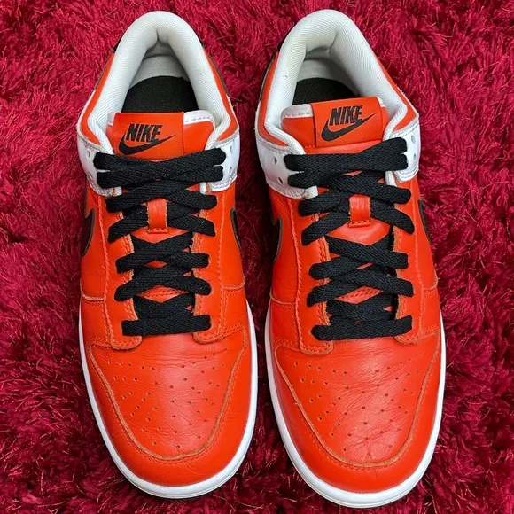 Nike ID Dunk Low Orange Black 533129-991 Men’s 7.5 Women’s 9