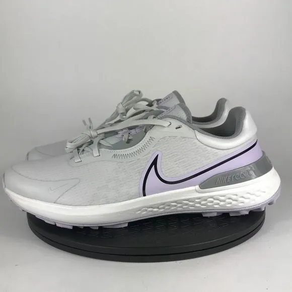 Nike Infinity Pro 2 Gray/Purple Spikeless Golf Shoes DJ5593-005 Men’s Size 12