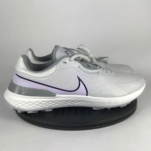 Nike Infinity Pro 2 Gray/Purple Spikeless Golf Shoes DJ5593-005 Men’s Size 12