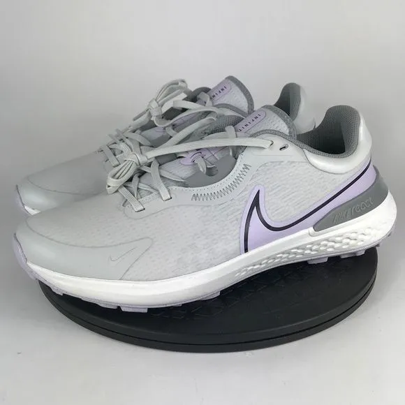 Nike Infinity Pro 2 Gray/Purple Spikeless Golf Shoes DJ5593-005 Men’s Size 12