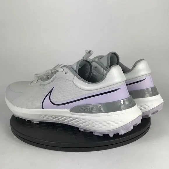 Nike Infinity Pro 2 Gray/Purple Spikeless Golf Shoes DJ5593-005 Men’s Size 12