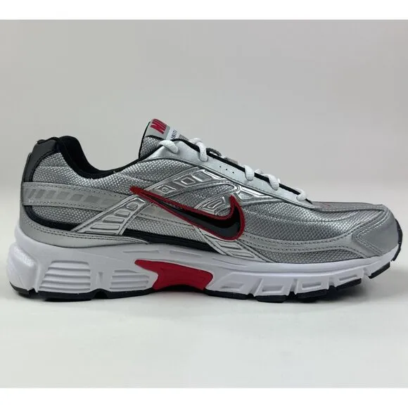 Nike Initiator Mens Silver Black Running Athletic Shoes Sneakers 394055-001