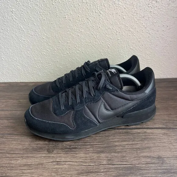 Nike Internationalist ID By You Triple Black Athletic‎ Shoes Men’s Size 12