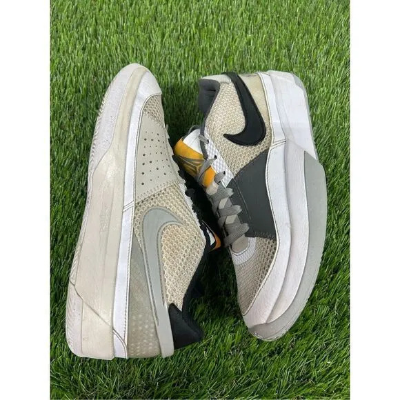 Nike Ja 1 Morant Basketball Shoes Size 7Y GS Light Smoke Grey DX2294-101