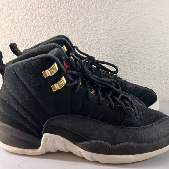 Nike Jordan 12 Retro GS Reverse Taxi Basketball Shoes Sneakers Men 7