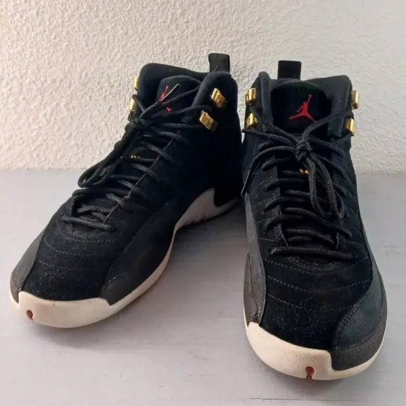 Nike Jordan 12 Retro GS Reverse Taxi Basketball Shoes Sneakers Men 7