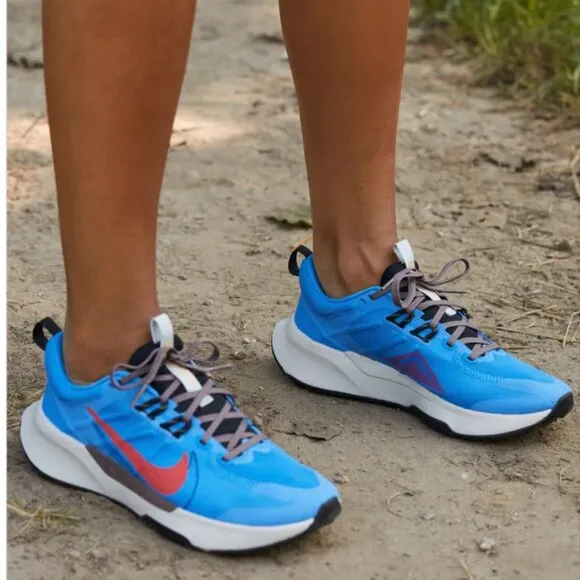 Nike Juniper Trail 2 Men's Trail Running Training Shoes Photo Blue Red 14