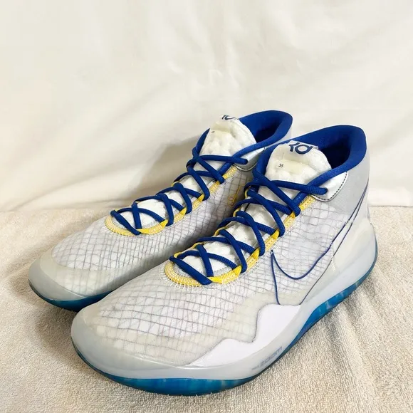 Nike KD 12 Warriors Home White/Blue size 14 MEN’S BASKETBALL SHOES