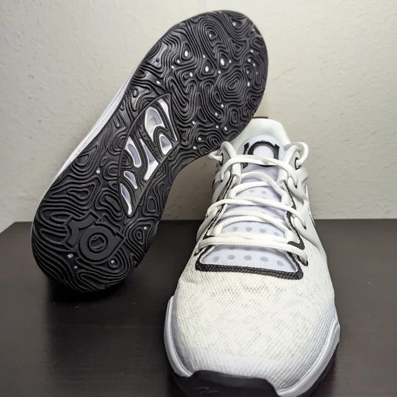 Nike KD 15 TB Promo White Black Basketball Shoes DX6648-100 Men’s Size 12.5