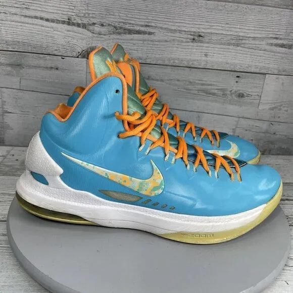 Nike Kd 5 Easter Men’s Basketball Shoes Size 11 554988-402. No Insoles