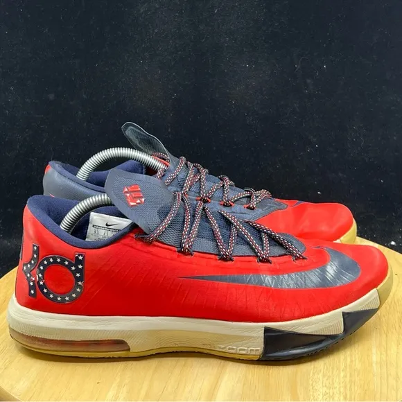 Nike KD 6 Red / Blue 599424-600 “DC” US Men’s Size 9.5 Kevin Durant Sneakers