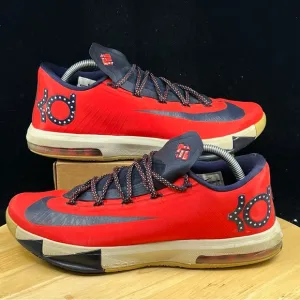 Nike KD 6 Red / Blue 599424-600 “DC” US Men’s Size 9.5 Kevin Durant Sneakers