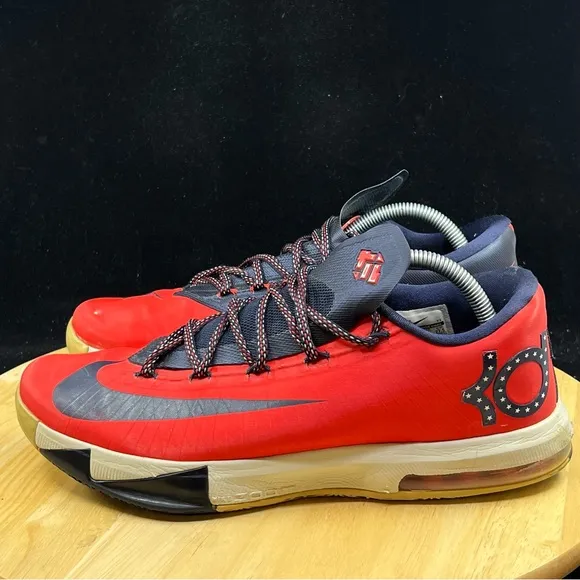 Nike KD 6 Red / Blue 599424-600 “DC” US Men’s Size 9.5 Kevin Durant Sneakers