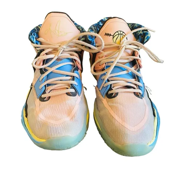 Nike Kyrie Infinity 8 -Valentine’s Day Pink / Multicolor Blue Shoes 12