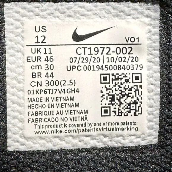 Nike Kyrie Flytrap 4 Wolf Grey White Black Shoes Men’s Size 14 CT1972-002