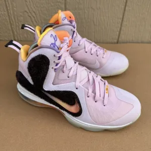 Nike Lebron IX King LA Basketball Men’s Sneakers Shoes Size 7.5 Pink DJ3908-600