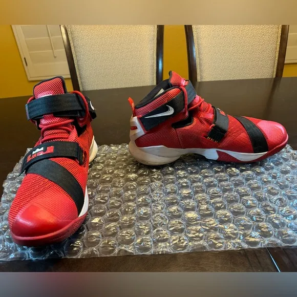 Nike Lebron Soldier 9 University Red Sneakers Shoes Size US 12