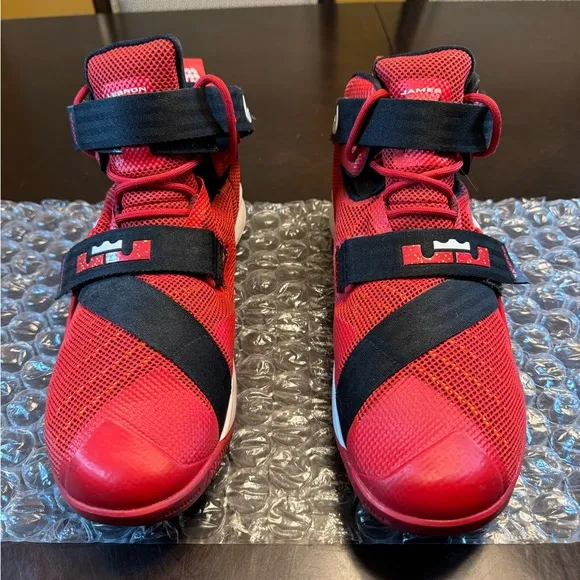 Nike Lebron Soldier 9 University Red Sneakers Shoes Size US 12