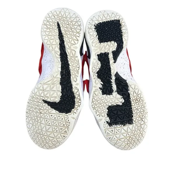 Nike LeBron Zoom Soldier 11 918369-601 Red White Basketball Shoes Sneakers Sz 6Y