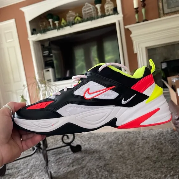 Nike M2K Tekno C12969 003 Crimson Volt Silver Black White Men’s 9 Sneakers