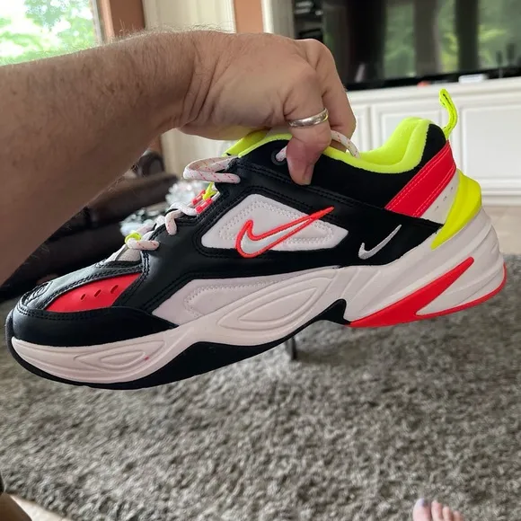 Nike M2K Tekno C12969 003 Crimson Volt Silver Black White Men’s 9 Sneakers