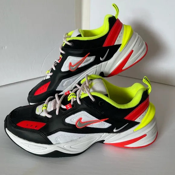 Nike M2K Tekno C12969 003 Crimson Volt Silver Black White Men’s 9 Sneakers