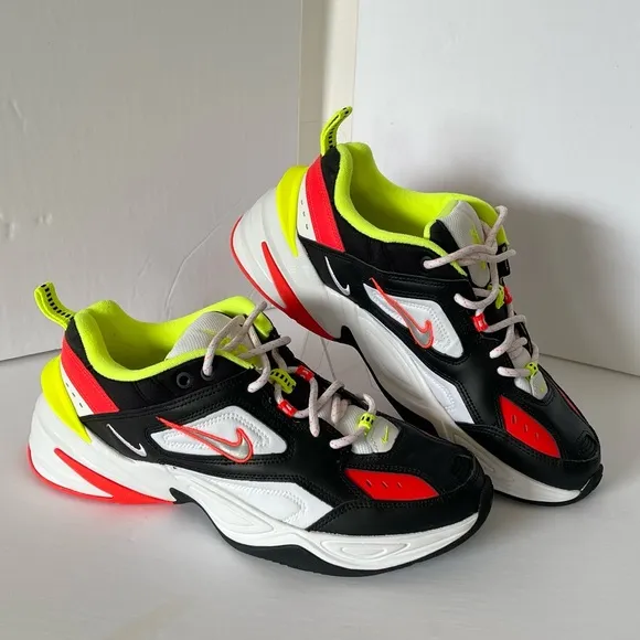 Nike M2K Tekno C12969 003 Crimson Volt Silver Black White Men’s 9 Sneakers