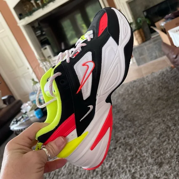 Nike M2K Tekno C12969 003 Crimson Volt Silver Black White Men’s 9 Sneakers