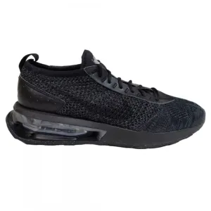Nike Mens 7.5 Air Max Flyknit Racer Triple Black Gray Running Shoes FD2764-001
