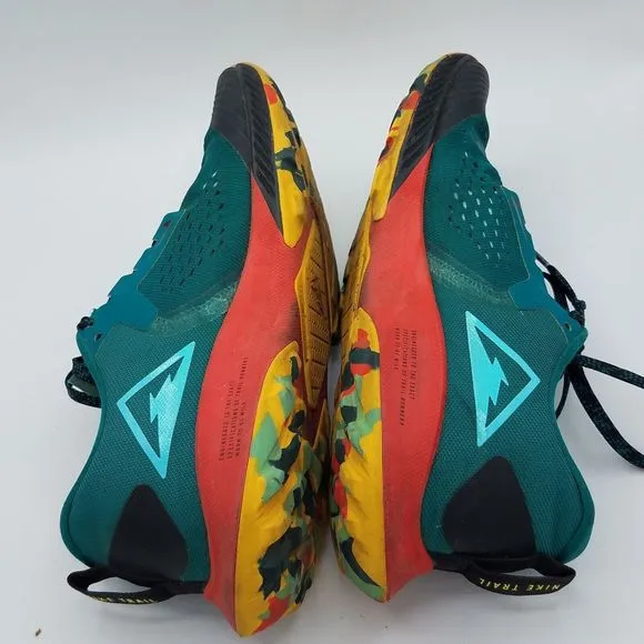 Nike Men's 9 Air Zoom Terra Kiger 5 Geode Orange Trail Running Shoes AQ2219-302