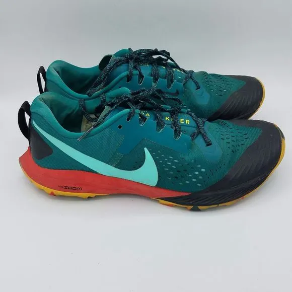 Nike Men's 9 Air Zoom Terra Kiger 5 Geode Orange Trail Running Shoes AQ2219-302