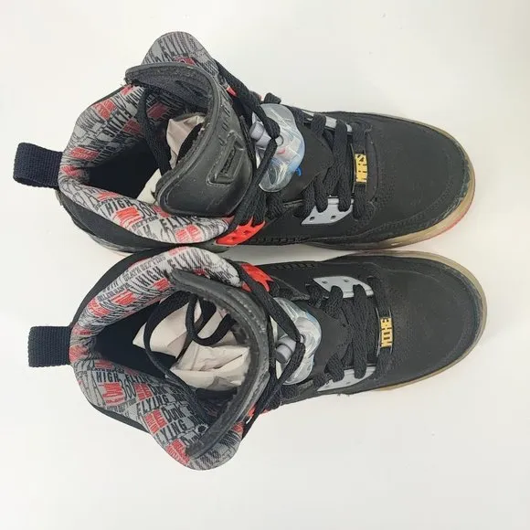 Nike Men’s Air Jordan Spizike Black Red Basketball Shoes Size 6Y