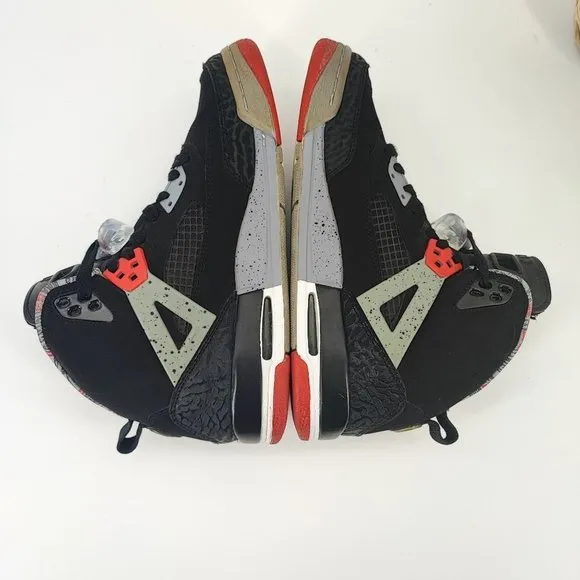 Nike Men’s Air Jordan Spizike Black Red Basketball Shoes Size 6Y