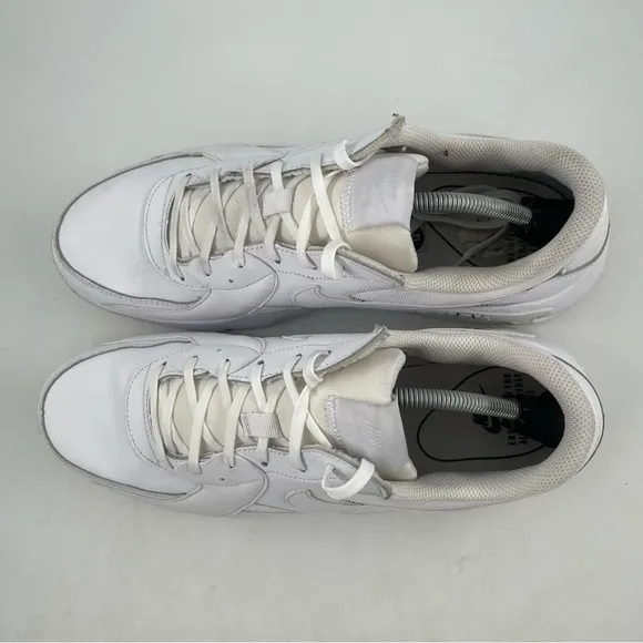 Nike Men’s Air Max Excee Triple White Leather Athletic Shoes Sneakers - Size 12