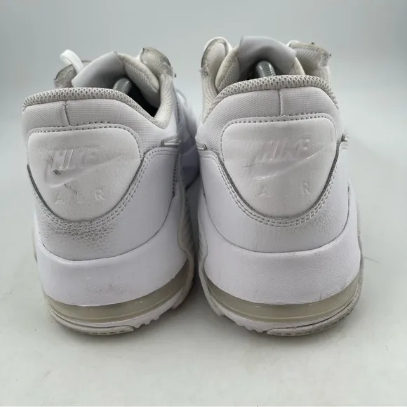 Nike Men’s Air Max Excee Triple White Leather Athletic Shoes Sneakers - Size 12