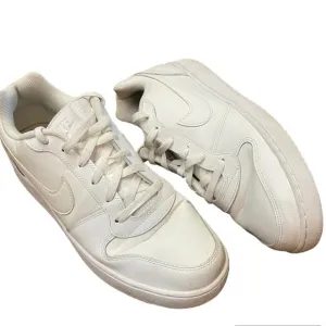 Nike Men’s Ebernon Triple White Tennis Shoes