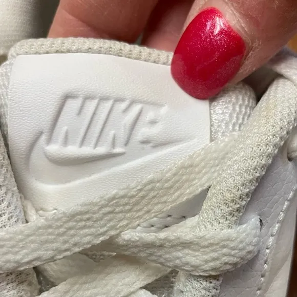 Nike Men’s Ebernon Triple White Tennis Shoes