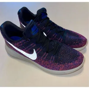 Nike Men’s Lunarepic Low Flyknit 2  Shoes Black/Reflect Silver Purple Size 12 A2