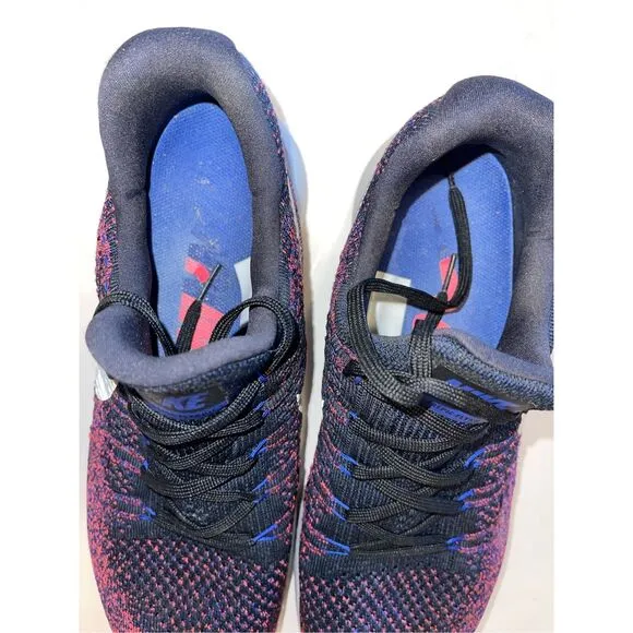 Nike Men’s Lunarepic Low Flyknit 2  Shoes Black/Reflect Silver Purple Size 12 A2