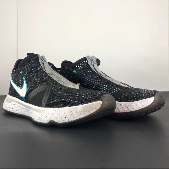 Nike Men’s PG 4 Black/White/Wolf Grey CD5079-004 Size 8 Basketball Shoes