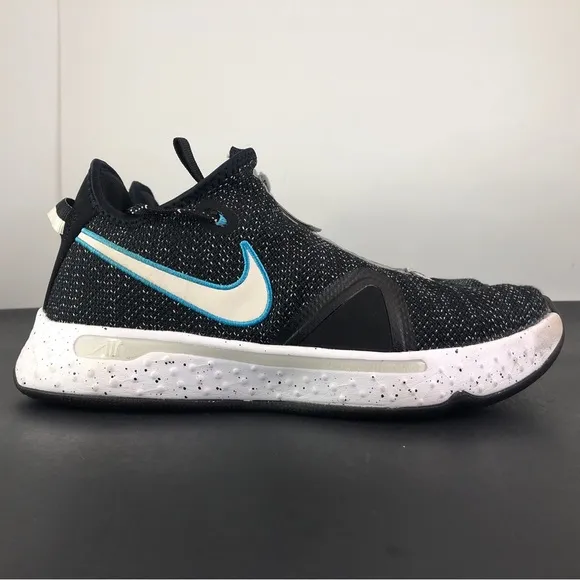 Nike Men’s PG 4 Black/White/Wolf Grey CD5079-004 Size 8 Basketball Shoes