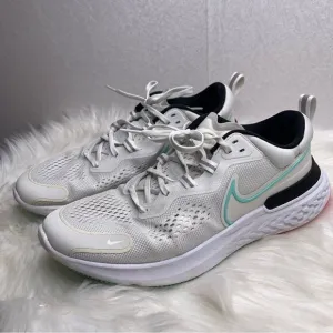 Nike Men’s React Miler 2 Platinum Tint Dynamic Turquoise Shoes