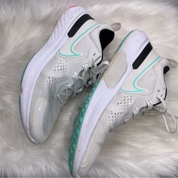 Nike Men’s React Miler 2 Platinum Tint Dynamic Turquoise Shoes