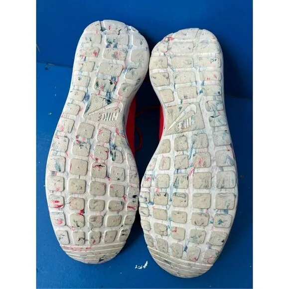 Nike Men’s Roshe Run Marble Pack Red Athletic Shoes Sneakers 669985-600 Size 12