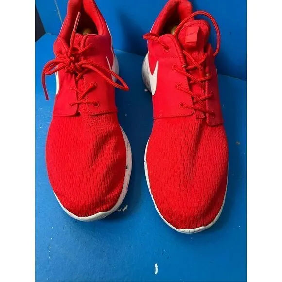 Nike Men’s Roshe Run Marble Pack Red Athletic Shoes Sneakers 669985-600 Size 12