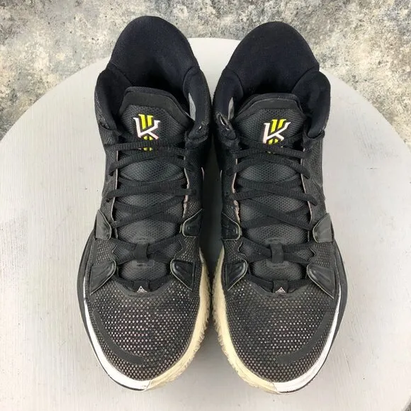 Nike Men's Size 8.5 Kyrie Irving 7 Ripple Effect Black Basketball Shoes CQ9326-0