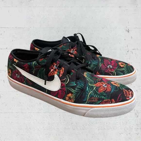 Nike Men’s Toki Print Hawaiian Floral Shoes Size 11.5 Style 631697-810