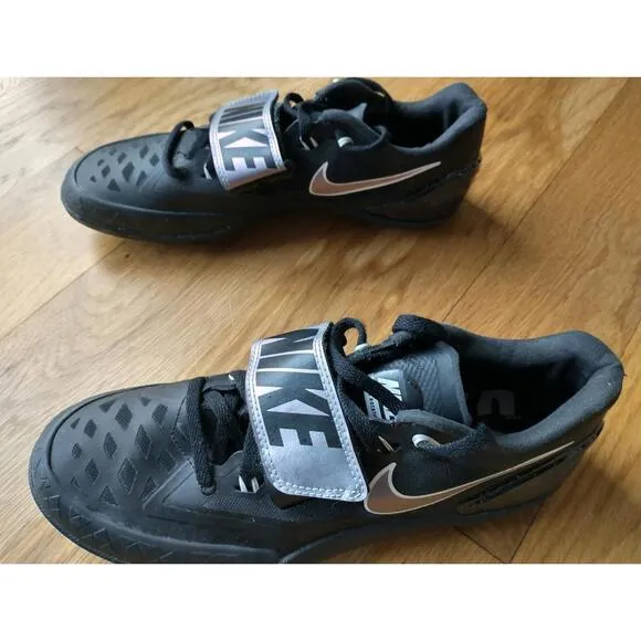 Nike Men’s Zoom Rotational 6 Black Indigo Shot Put Discus Throwing Shoes Size 8