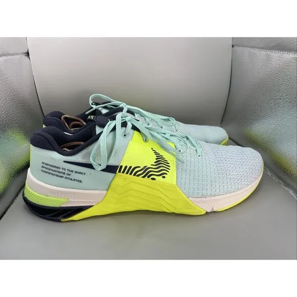 Nike Metcon 8 Mens 15 Green Mint Foam Volt DO9328-300 Athletic Training Running