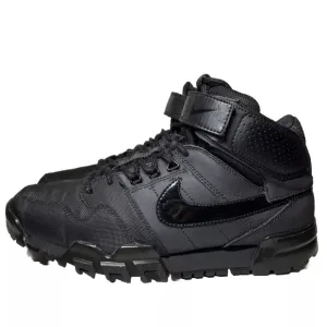 Nike Mogan Mid 2 OMS Triple Black Shoes Men’s 8 HiTop Rare Sneakers 535836-001